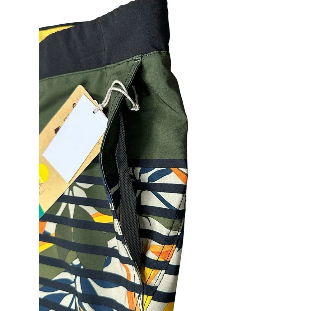 Zeroexposure Shorts Trunks Men's L Blue Tropical Lined Pocket Board Beach